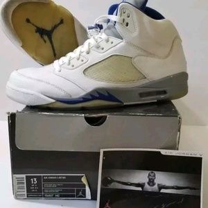 Air Jordan Retro 5 Stealth 2006 sz 13 mens